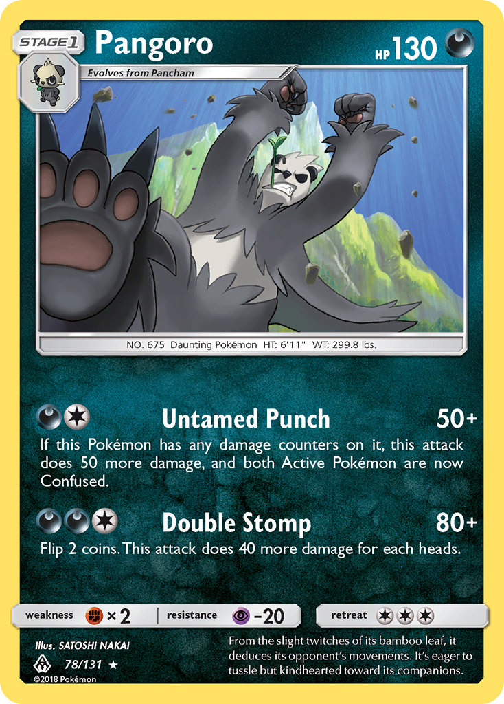 Forbidden Light Pangoro #78/131
